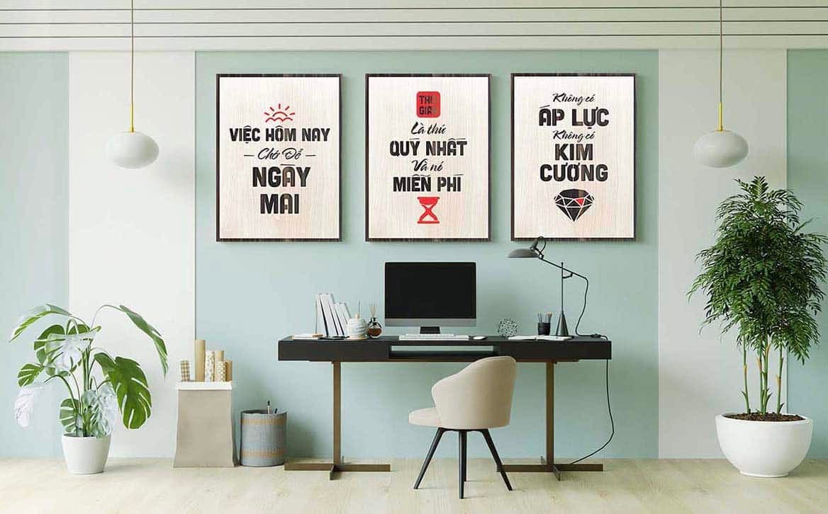 Tranh Slogan Tranh Động Lực Truyền Cảm Hứng Cho Văn Phòng Hiện Đại